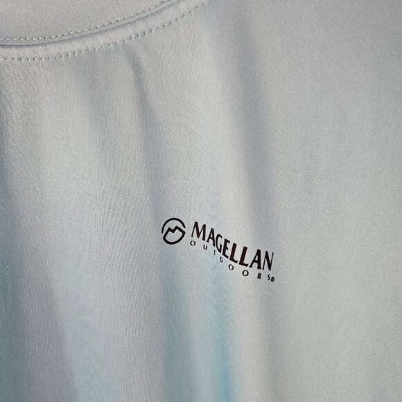 Magellan Fish Gear Moisture-Wicking Long Sleeve Shirt Mens Large Dog with Crab - Picture 4 of 5